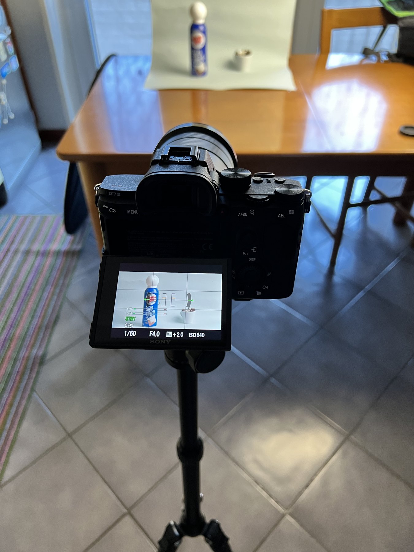 Spray Panの生産セットのカメラ